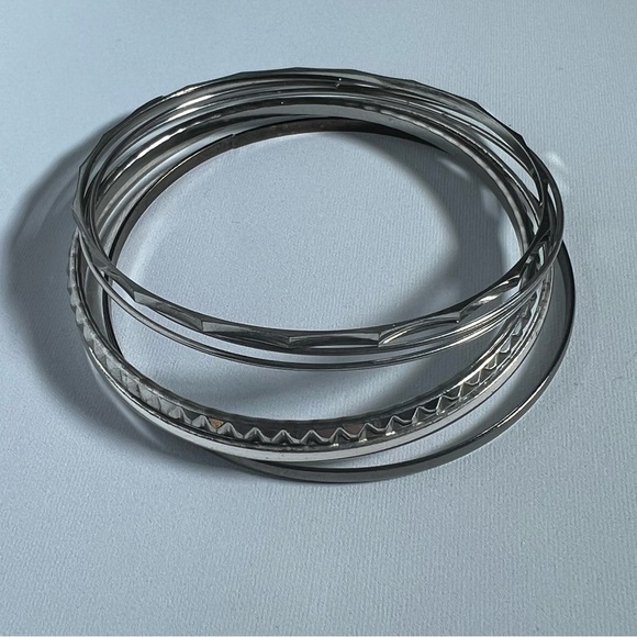 Studded Style Assorted Bangle Bracelets - Picture 1 of 6
